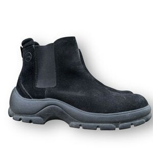 Jeep Women's Black Leather Chelsea Ankle Boots Size 8.5 W